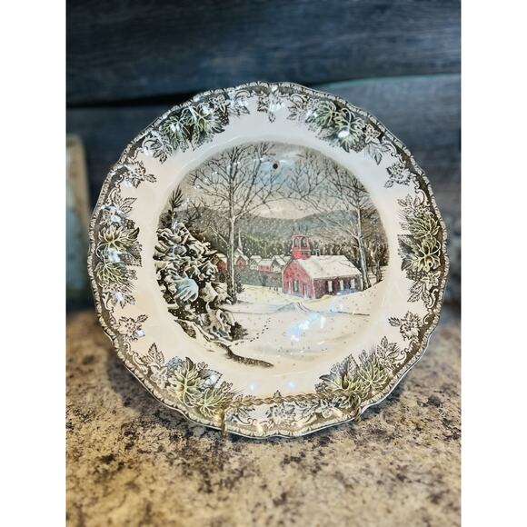 Johnson Brothers Friendly Village School House 10" Dinner Plate England READ - Picture 3 of 7